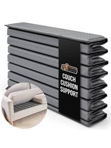 lot 17411 image: GORILLA GRIP Heavy Duty Couch Cushion Support Board to Fix Sagging Sofas, 21.5 x 90 Oversized Sofa, Thick Plywood Boards Add Strong Seat Supports, Stay in Place Replacement Stuffing Under Couches Grey - Retail $54