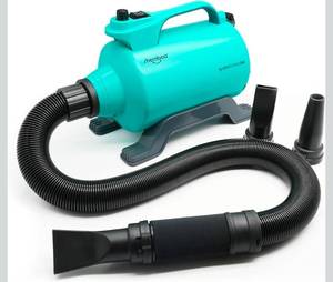 lot 17415 image: High Velocity Professional Dog Pet Grooming Hair Drying Force Dryer Blower 5.0HP (Super Cyclone) SHD-2600P (Green) - Retail $168