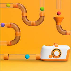 lot 17422 image: Fat Brain Toys Air Toobz - Air-Powered STEM Building Toy - Kids & Teens - Retail $159