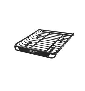 lot 17448 image: YOUNG ELECTRIC 46 x 36 x 4-12 Roof Rack Rooftop Cargo Carrier Steel Basket - Car Top Luggage Holder for SUV and Pick Up Trucks - 150 lb. Capacity - Retail $139