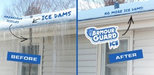 lot 73 image: One Professional Quality ARMOURGUARD� ICE GUTTER GUARD FOR ICE DAM PREVENTION - Aluminum 30 Mesh Read Description