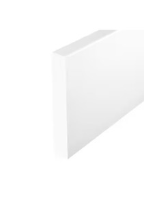lot 217 image: Weather Proof White Rectangle Trim PEXCO Material 8 x 3