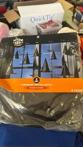 Hyde and EEK! Hanging Witch Hats Halloween Decoration - 8 Count