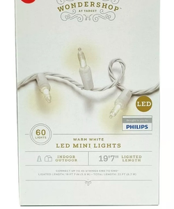lot 42725 image: Wondershop Philips 60 LED Mini String Lights
