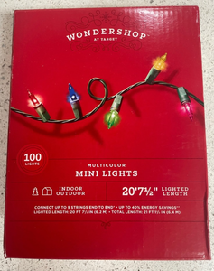 lot 42726 image: Wondershop 100 Multicolor Mini String Lights