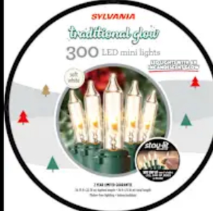 lot 42741 image: Sylvania Traditional Glow 300 LED Mini Lights