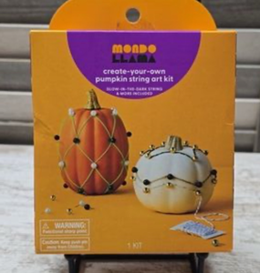 lot 42787 image: Mondo Llama Pumpkin String Art Kit