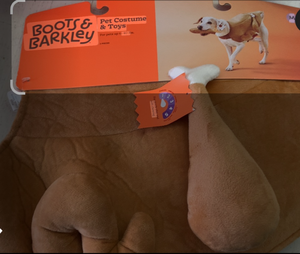 lot 42810 image: Boots & Barkley Turkey Pet Costume and Toys Set