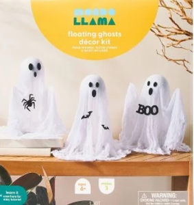 lot 42824 image: Mondo Llama Floating Ghost Halloween Decor Set