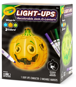 lot 42826 image: Crayola Light-Ups Recolorable Jack-O-Lantern