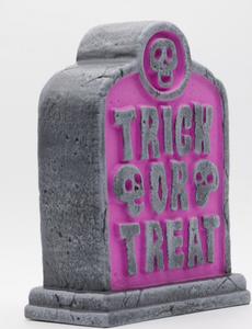 lot 42834 image: Halloween Light-Up Tombstone Decoration