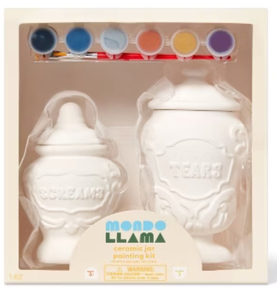lot 42836 image: Mondo Llama Ceramic Jar Painting Kit