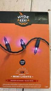 lot 42857 image: Hyde and Eek Purple LED Mini String Lights