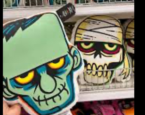 lot 42863 image: Two Target Hyde and EEK Monster Glow Pillows.