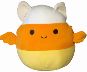 lot 42868 image: Squishmallows Halloween Candy Corn Bat Plush - 8 inch