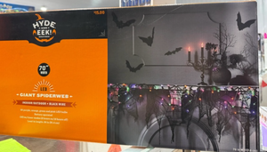 lot 42887 image: Hyde and EEK Giant LED Spiderweb Halloween Decoration