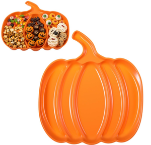lot 42889 image: Pumpkin Shaped Serving Platter with Compartments