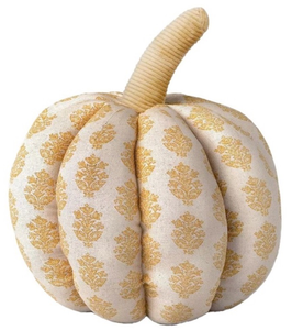 lot 42899 image: Threshold Gold Block Print Pumpkin Pillow