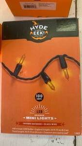 lot 42901 image: Hyde and EEK Orange LED Mini String Lights