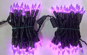 lot 42904 image: Purple LED String Lights - 100 Count