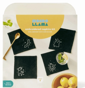 lot 42910 image: Halloween Themed DIY Embroidered Napkins Kit