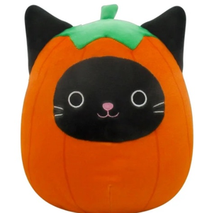 lot 42924 image: Squishmallows Kellytoy Pumpkin Cat Plush