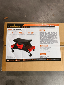 lot 5050 image: Landhonor - 300lbs Tool Stool - Unused (LHR-BLC9010) (LHR-TS300)