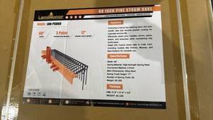 lot 5113 image: Landhonor 60-Inch Pine Straw Rake LNR-PSR60  LHR-PSR60