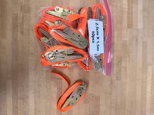 lot 6176 image: 1.5m Ratchet Bind Belt - 10pcs.