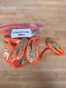 lot 6284 image: 1.5m Ratchet Bind Belt - 10pcs. - Unused