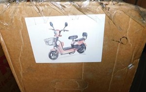 lot 6291 image: IREV - IRANCH - Pink Electric Motorcycle - Unused  Assembly Required 