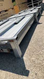 lot 6359 image: (K0311) - 100 Sheets of 10ft Heavy-Duty Galvalume Corrugated Steel Panel - Unused