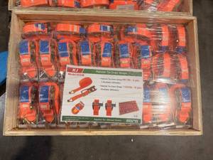 lot 6418 image: KG46 - KJ - Ratchet Tie Down Straps - Unused