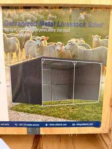 lot 6061 image: SDLGM1220F - SDLANCH - 12 x 20 Galvanized Metal Livestock Shed - Unused