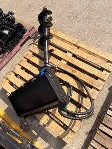 lot 107 image: Mini Skid Steer Drill Auger - Unused
