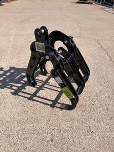 lot 108 image: IREAS - IRANCH - Mini Excavator Wood Grabbber Attachment - Unused