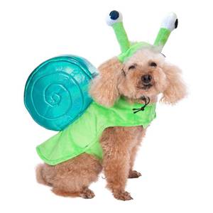 lot 15593 image: Funny Dog Cat Snail Costumes, Pet Halloween Christmas Cosplay Dress, Snail Costume, Animal Fleece Warm Outfits Clothes (small medium) - Retail $18