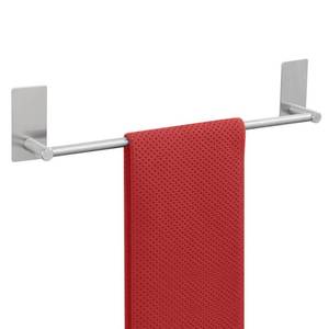 lot 15645 image: Adhesive Towel Bar, 16 Inch Towel Racks for Bathroom SUS 304 Stainless Steel, Bathroom Towel Holder No Drill, Strong Self Adhesive Towel Bar, Brushed Nickel - Retail $16