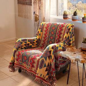 lot 15676 image: Boho Throw Blankets Reversible Woven Blankets Cover Hippie for Couch Bed Recliner Sofa Bohemian Tapestry Colorful Furniture Protector Cover for Home D�cor, Astrology, Double Side, 50x70 - Retail $28