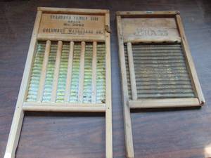 lot 2599 image: Pair of Vintage Wash Boards