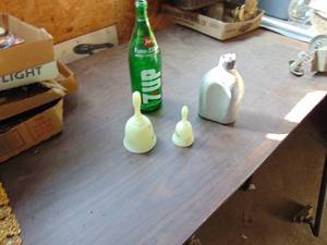 lot 2603 image: Bells- 7 Up Bottle and Canteen