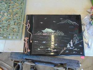 lot 2608 image: Laquer Asian themed PhotoKeepsakeScrap Book