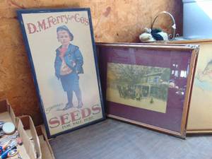 lot 2612 image: Seeds Advertisement Sign