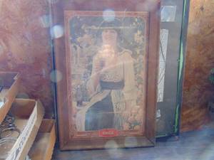 lot 2613 image: Coca Cola SignPicture - Framed