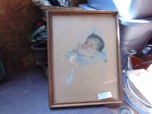 lot 2614 image: Vintage BAby Piucture - Art