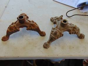 lot 2645 image: Metal Flag Pole Bases