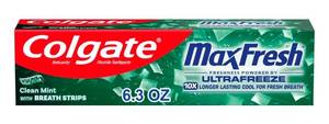 lot 2614 image: Colgate MaxFresh Clean Mint Toothpaste, 6.3 oz&nbsp