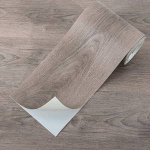 lot 2704 image: Art3d 15 Sq.ft Peel and Stick Floor Tiles, 10Pcs Luxury Vinyl Plank Flooring Wood Look, 36&nbsp 6 Adhesive and Waterproof Tile Sticker for Bedroom, Living Room, Kitchen, Teak - Retail $13