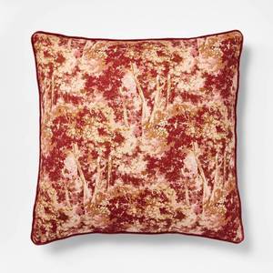 lot 2736 image: 24x24 Abstract Tree Printed Throw Pillow with Gusset Burgundy - Threshold designed with Studio McGee - Retail $36