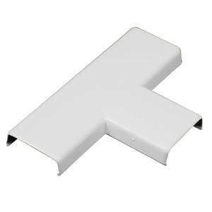 lot 2848 image: Legrand Wiremold NMW11 Nonmetallic Plastic Raceway for Extending Power, T Fitting, White (1 Pack) - Retail $9